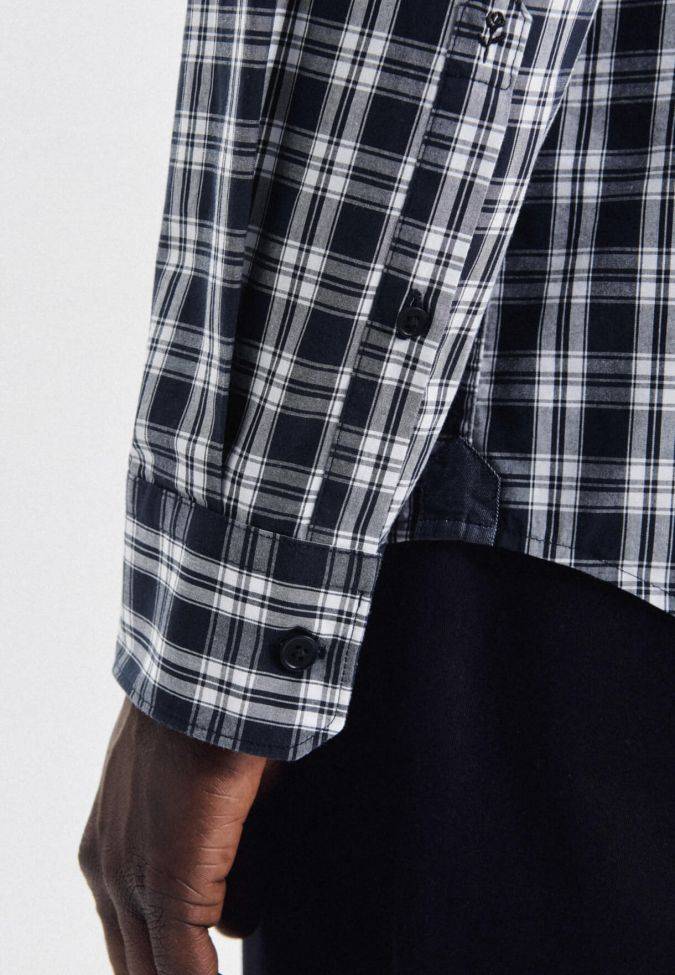 Seidensticker Hemd Herren Seidensticker Regular Karo Kragen Italienisch Lange Ärmel