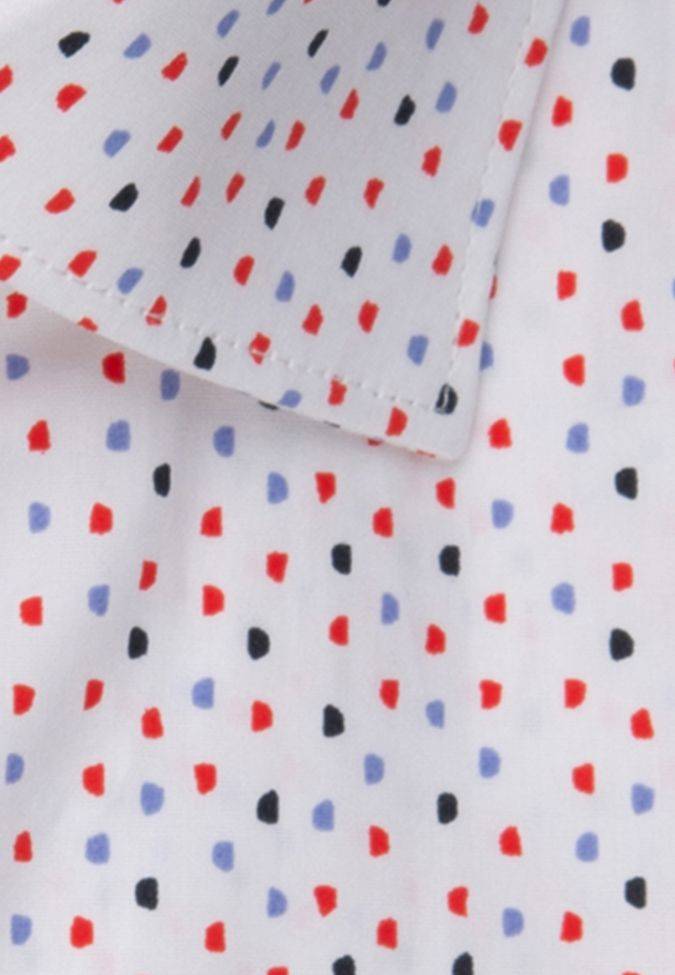 Seidensticker Hemd Herren Seidensticker Regular Muster Kragen Italienisch Kurze Ärmel