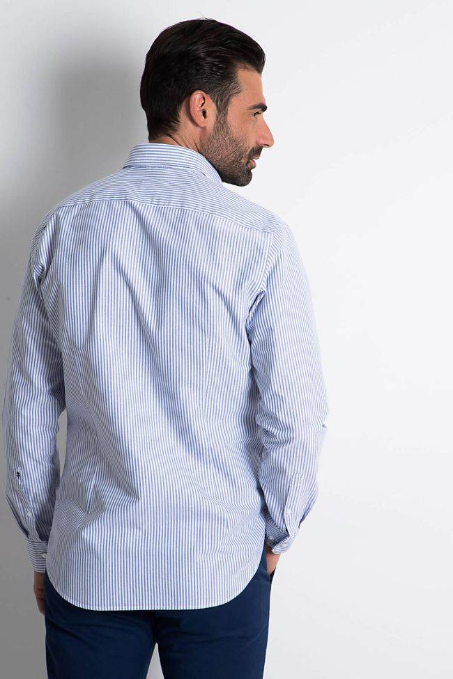 Seidensticker Hemd Herren Seidensticker Regular Streifen 100% Baumwolle Kragen Button-Down Lange Ärmel