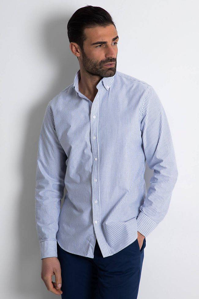 seidensticker Hemd Herren Seidensticker Regular Streifen 100% Baumwolle kragen Button-Down Lange Ärmel