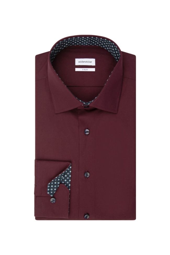 seidensticker Hemd Herren Seidensticker Slim Bügelfreie Einfarbig kragen Italienisch Lange Ärmel