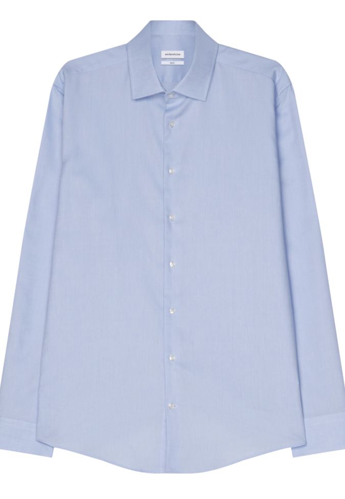 Seidensticker Hemd Herren Seidensticker Slim Bügelfreie Einfarbig Kragen Italienisch Lange Ärmel