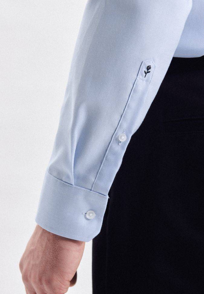 Seidensticker Hemd Herren Seidensticker Slim Bügelfreie Einfarbig Kragen Italienisch Lange Ärmel