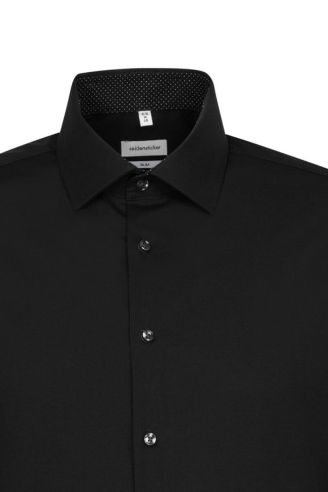 Seidensticker Hemd Herren Seidensticker Slim Bügelfreie Einfarbig Kragen Italienisch Lange Ärmel