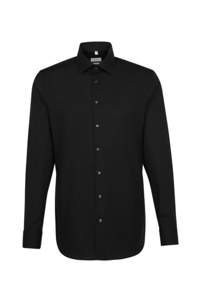 Seidensticker Hemd Herren Seidensticker Slim Bügelfreie Einfarbig Kragen Italienisch Lange Ärmel