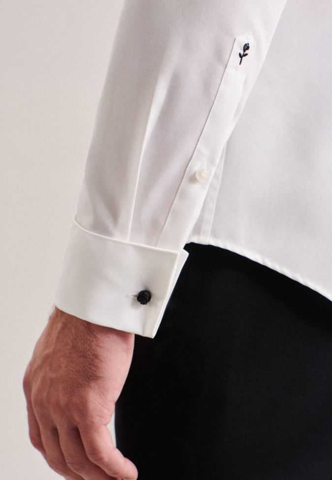 Seidensticker Hemd Herren Seidensticker Slim Bügelfreie Einfarbig Lange Ärmel