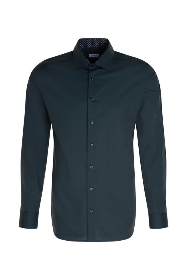 seidensticker Hemd Herren Seidensticker Slim Bügelfreie Einfarbig kragen Italienisch Lange Ärmel