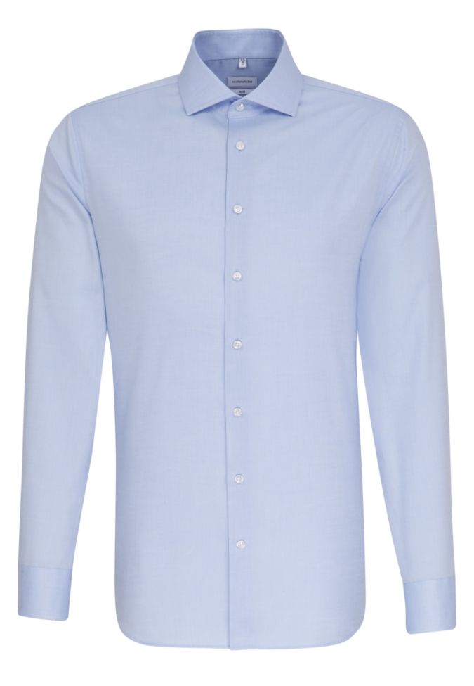 Seidensticker Hemd Herren Seidensticker Slim Bügelfreie Einfarbig Kragen Italienisch Lange Ärmel