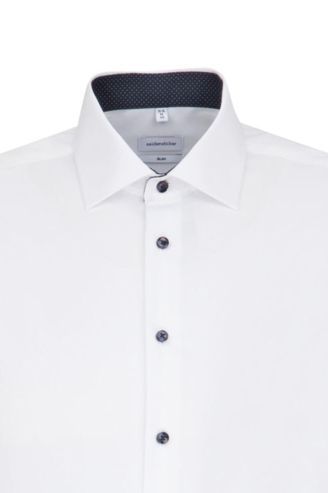 Seidensticker Hemd Herren Seidensticker Slim Bügelfreie Einfarbig Kragen Italienisch Lange Ärmel