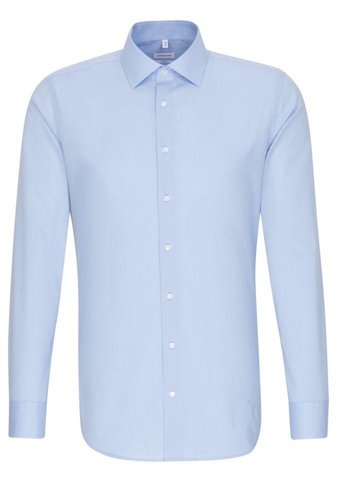 Seidensticker Hemd Herren Seidensticker Slim Bügelfreie Einfarbig Kragen Italienisch Lange Ärmel