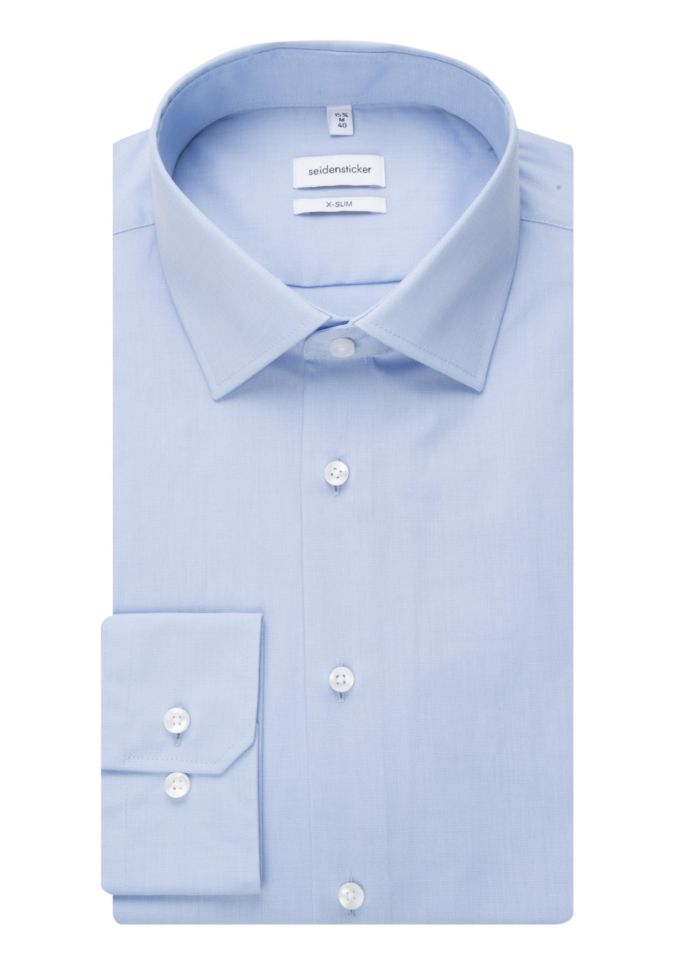 seidensticker Hemd Herren Seidensticker Slim Bügelfreie Einfarbig kragen Italienisch Lange Ärmel