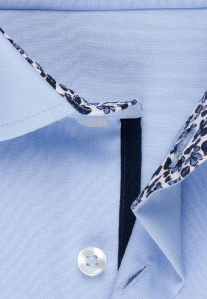 Seidensticker Hemd Herren Seidensticker Slim Bügelfreie Einfarbig Kragen Italienisch Lange Ärmel