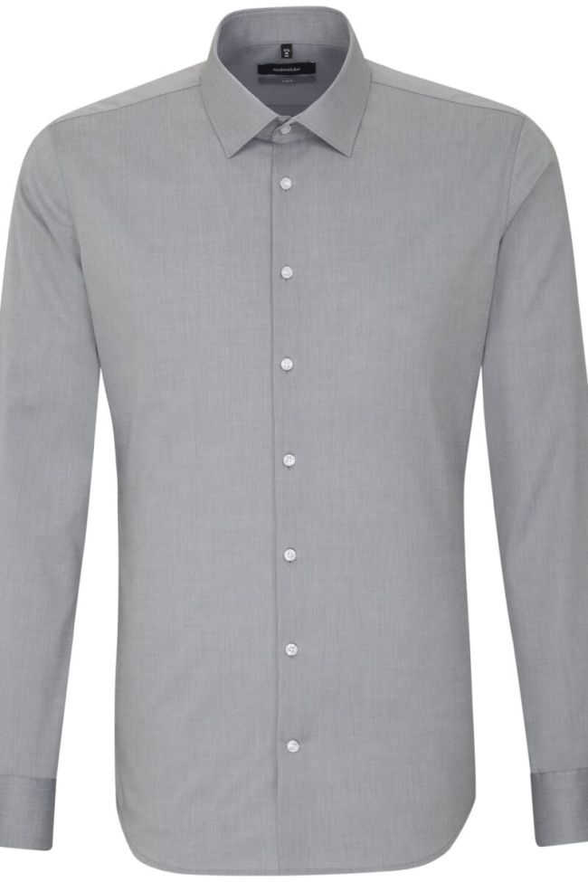 Seidensticker Hemd Herren Seidensticker Slim Bügelfreie Einfarbig Kragen Italienisch Lange Ärmel