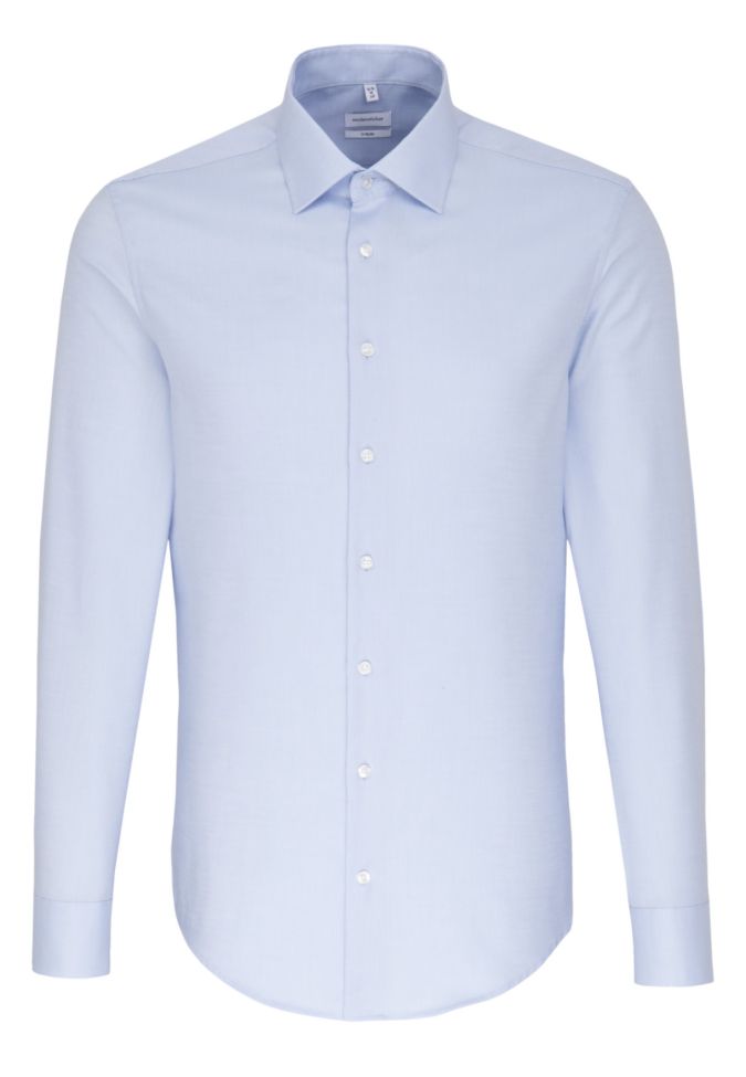 Seidensticker Hemd Herren Seidensticker Slim Bügelfreie Einfarbig Kragen Italienisch Lange Ärmel