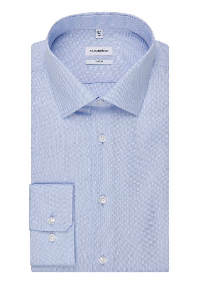 seidensticker Hemd Herren Seidensticker Slim Bügelfreie Einfarbig kragen Italienisch Lange Ärmel