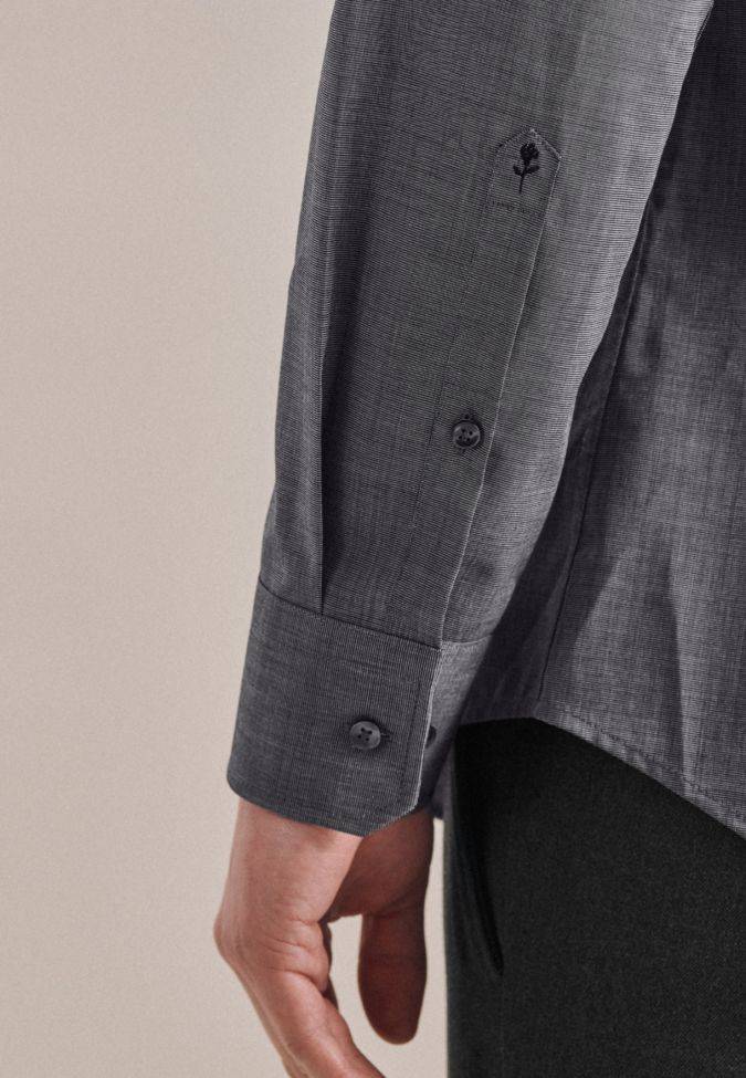 Seidensticker Hemd Herren Seidensticker Slim Bügelfreie Einfarbig Kragen Italienisch Lange Ärmel