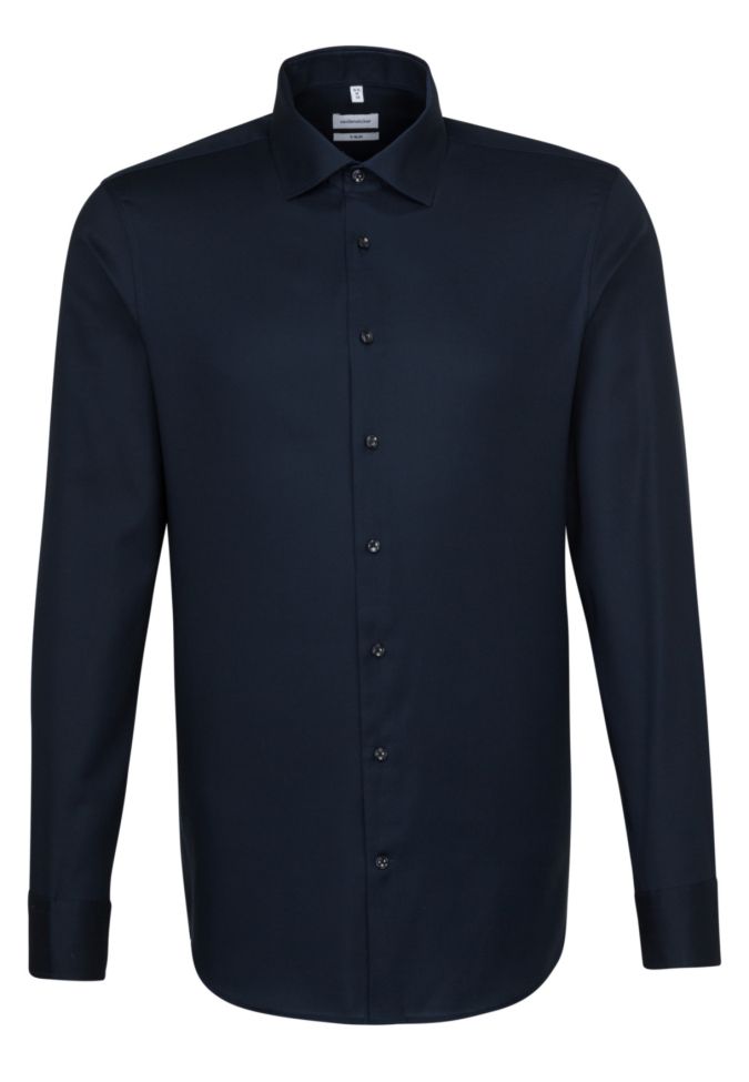 Seidensticker Hemd Herren Seidensticker Slim Bügelfreie Einfarbig Kragen Italienisch Lange Ärmel