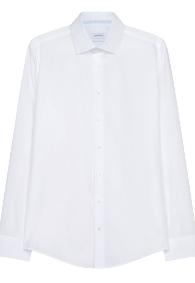 Seidensticker Hemd Herren Seidensticker Slim Bügelfreie Einfarbig Kragen Italienisch Lange Ärmel