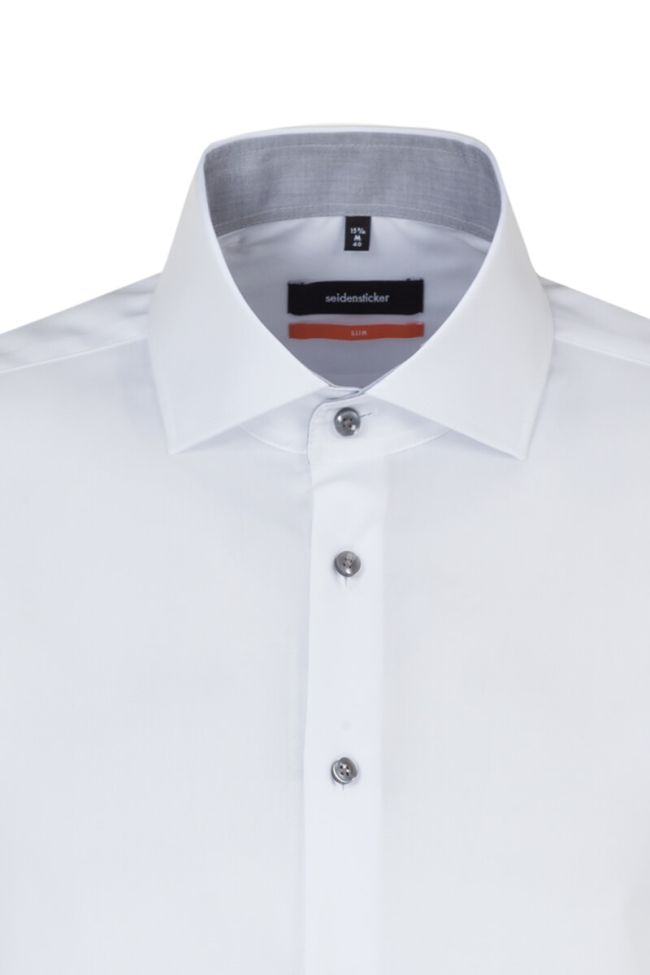 Seidensticker Hemd Herren Seidensticker Slim Bügelfreie Einfarbig Kragen Italienisch Lange Ärmel