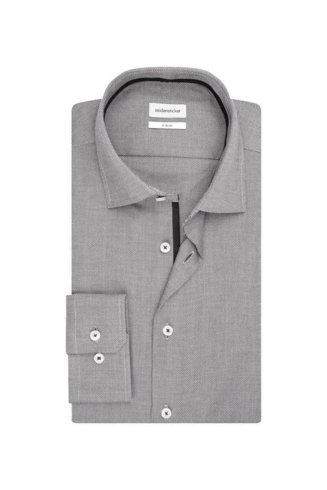 seidensticker Hemd Herren Seidensticker Slim Bügelfreie Einfarbig kragen Italienisch Lange Ärmel