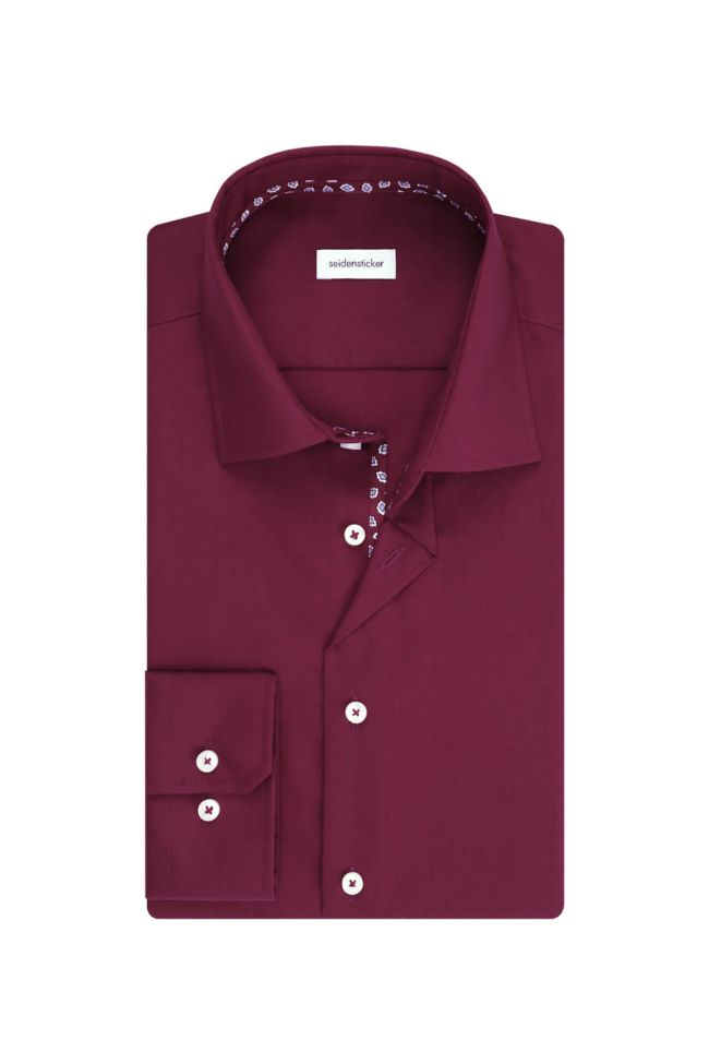 seidensticker Hemd Herren Seidensticker Slim Bügelfreie Einfarbig kragen Italienisch Lange Ärmel
