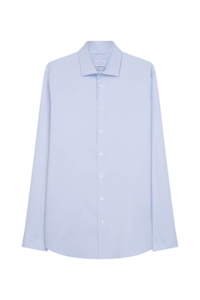 Seidensticker Hemd Herren Seidensticker Slim Bügelfreie Einfarbig Kragen Italienisch Lange Ärmel