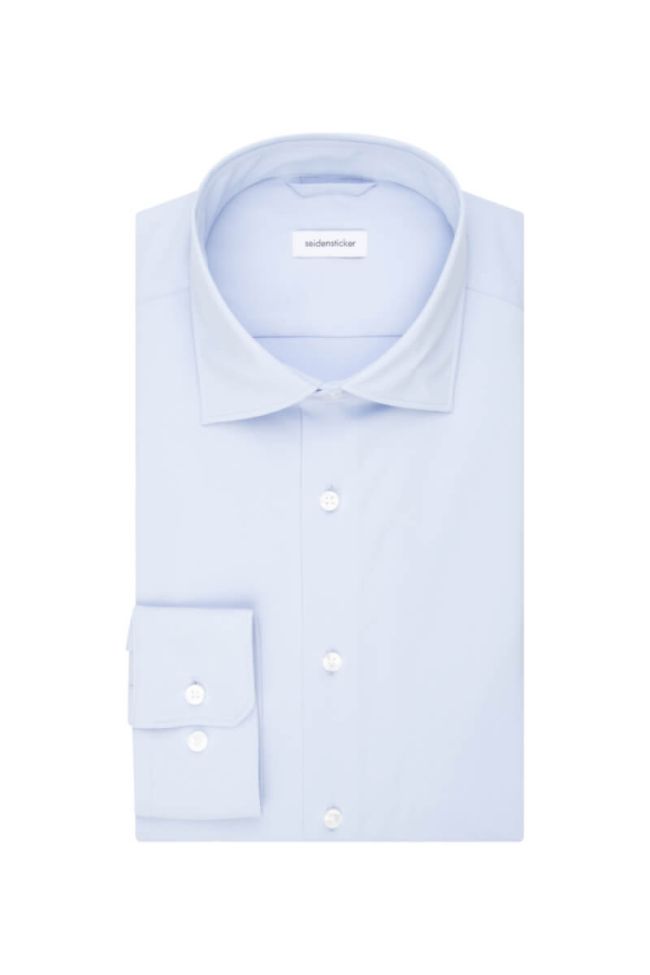 seidensticker Hemd Herren Seidensticker Slim Bügelfreie Einfarbig kragen Italienisch Lange Ärmel