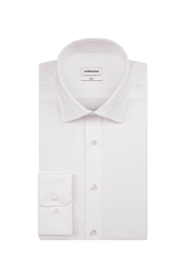 seidensticker Hemd Herren Seidensticker Slim Bügelfreie Einfarbig kragen Italienisch Lange Ärmel