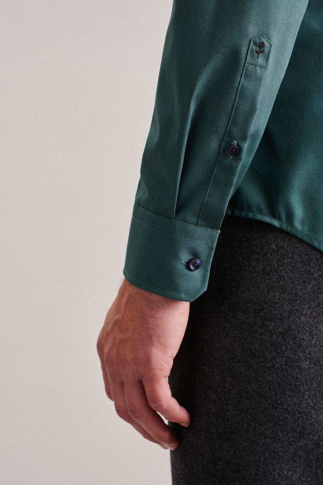 Seidensticker Hemd Herren Seidensticker Slim Bügelfreie Einfarbig Kragen Italienisch Lange Ärmel