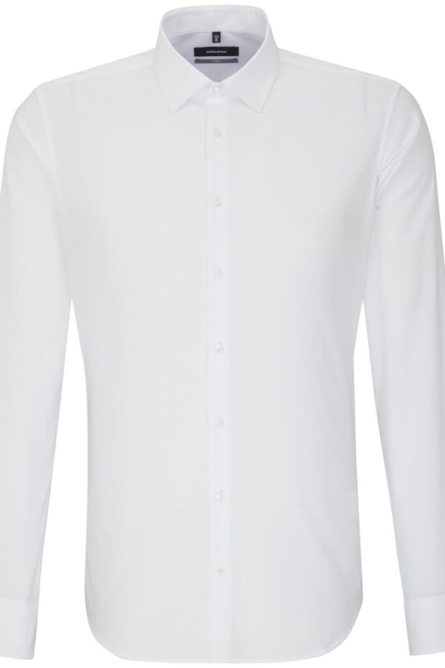 seidensticker Hemd Herren Seidensticker Slim Bügelfreie Einfarbig kragen Italienisch Lange Ärmel