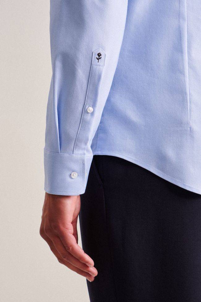 Seidensticker Hemd Herren Seidensticker Slim Bügelfreie Einfarbig Kragen Italienisch Lange Ärmel