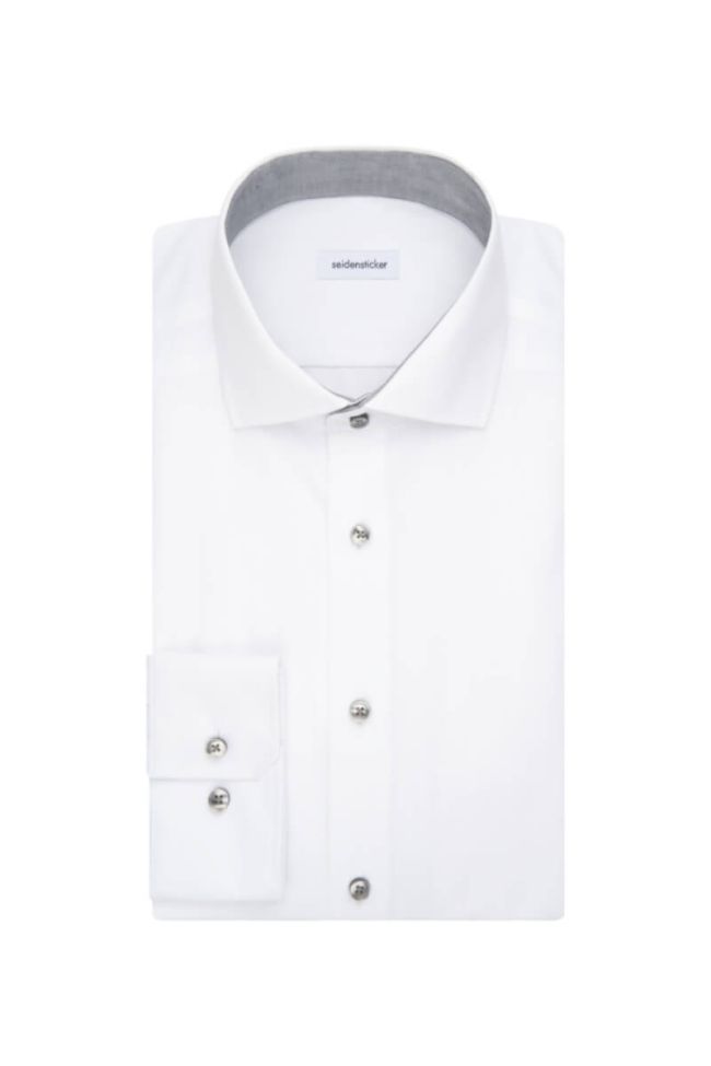 Seidensticker Hemd Herren Seidensticker Slim Bügelfreie Einfarbig Kragen Italienisch Lange Ärmel