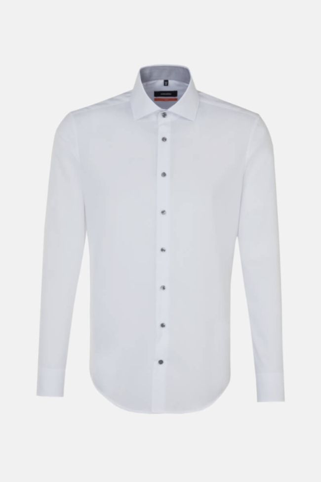 seidensticker Hemd Herren Seidensticker Slim Bügelfreie Einfarbig kragen Italienisch Lange Ärmel