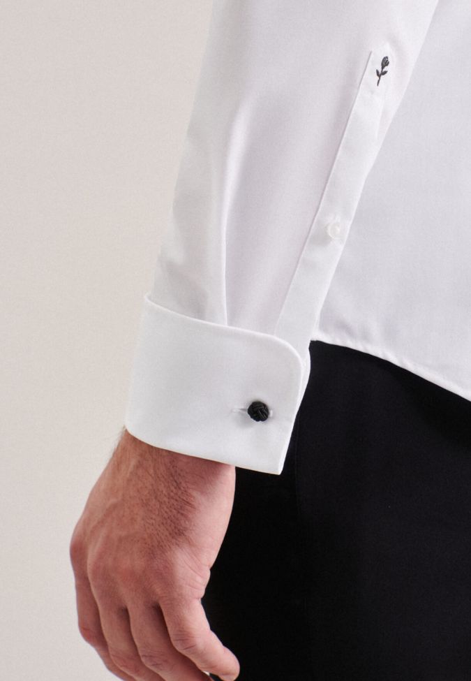 Seidensticker Hemd Herren Seidensticker Slim Bügelfreie Einfarbig Kragen Italienisch Lange Ärmel