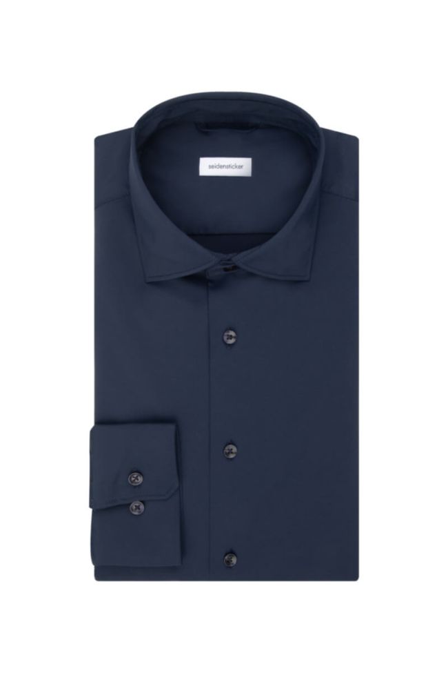 seidensticker Hemd Herren Seidensticker Slim Bügelfreie Einfarbig kragen Italienisch Lange Ärmel