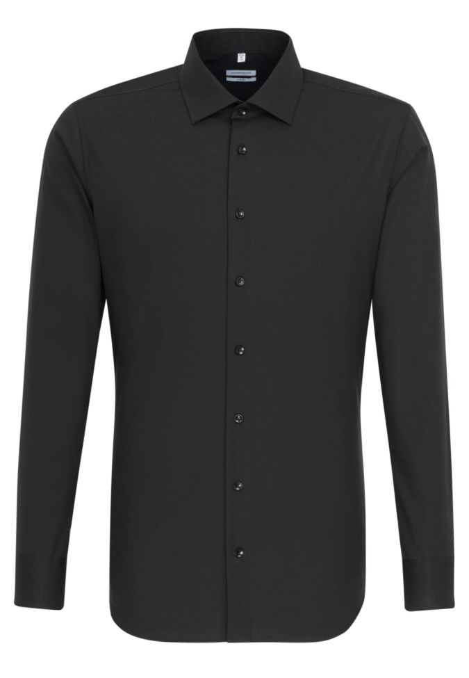 Seidensticker Hemd Herren Seidensticker Slim Bügelfreie Einfarbig Kragen Italienisch Lange Ärmel