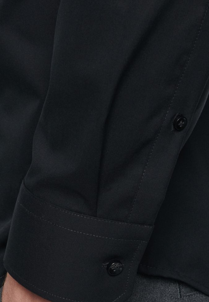 Seidensticker Hemd Herren Seidensticker Slim Bügelfreie Einfarbig Kragen Italienisch Lange Ärmel