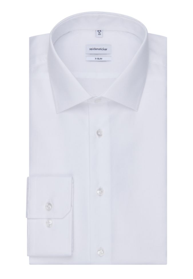 seidensticker Hemd Herren Seidensticker Slim Bügelfreie Einfarbig kragen Italienisch Lange Ärmel