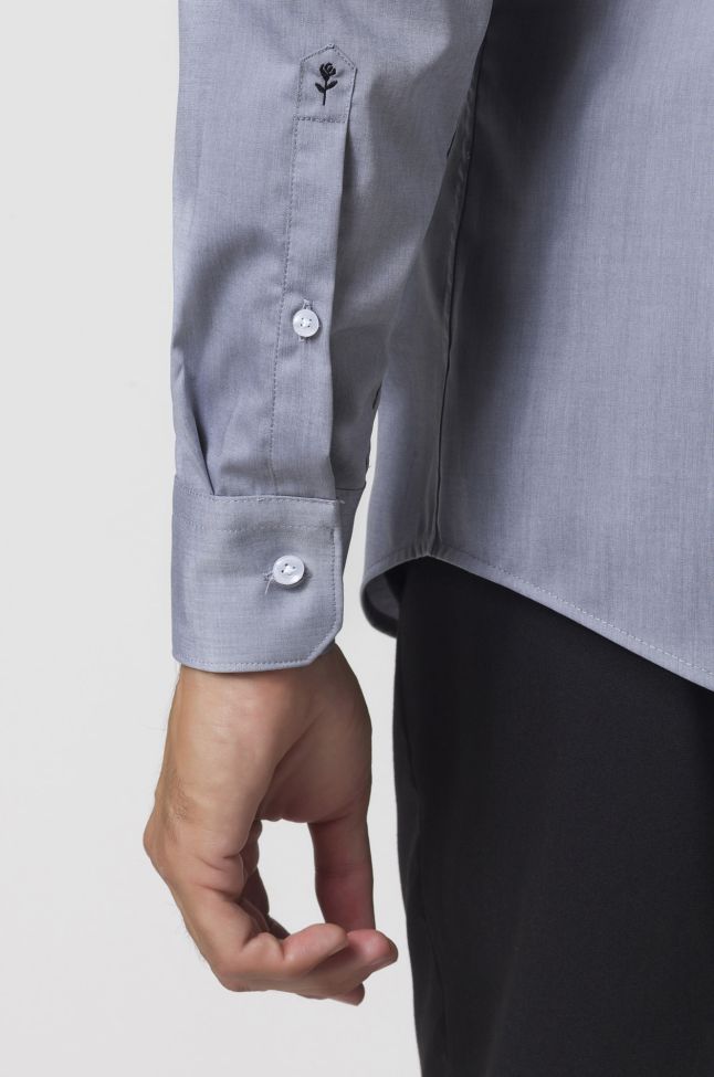 Seidensticker Hemd Herren Seidensticker Slim Bügelfreie Einfarbig 100% Baumwolle Kragen Italienisch Lange Ärmel