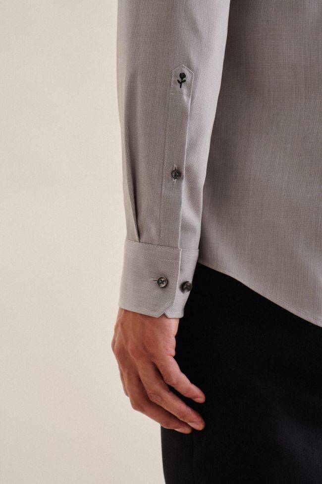 Seidensticker Hemd Herren Seidensticker Slim Bügelfreie Einfarbig Kragen Italienisch Lange Ärmel