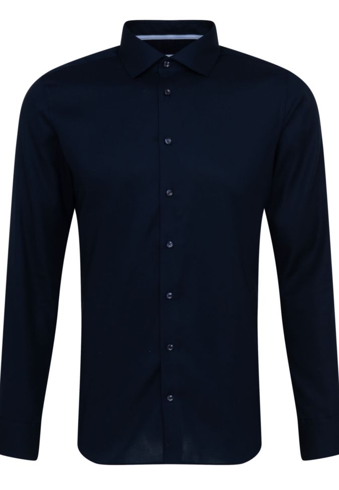 Seidensticker Hemd Herren Seidensticker Slim Bügelfreie Einfarbig Kragen Italienisch Lange Ärmel