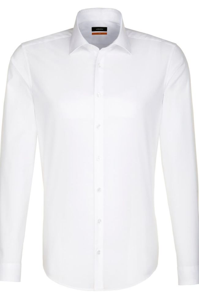 seidensticker Hemd Herren Seidensticker Slim Bügelfreie Einfarbig kragen Italienisch Lange Ärmel