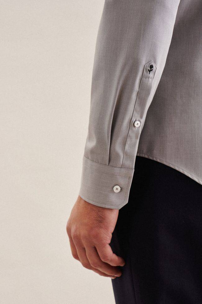 Seidensticker Hemd Herren Seidensticker Slim Bügelfreie Einfarbig Kragen Italienisch Lange Ärmel