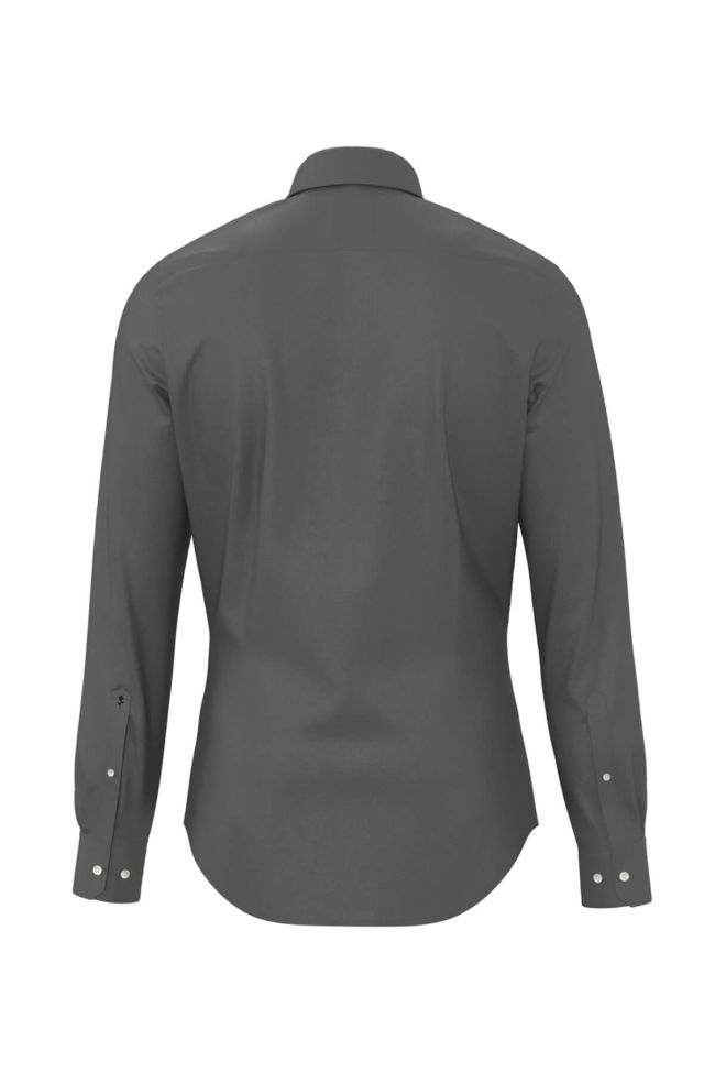 Seidensticker Hemd Herren Seidensticker Slim Bügelfreie Einfarbig Kragen Italienisch Lange Ärmel