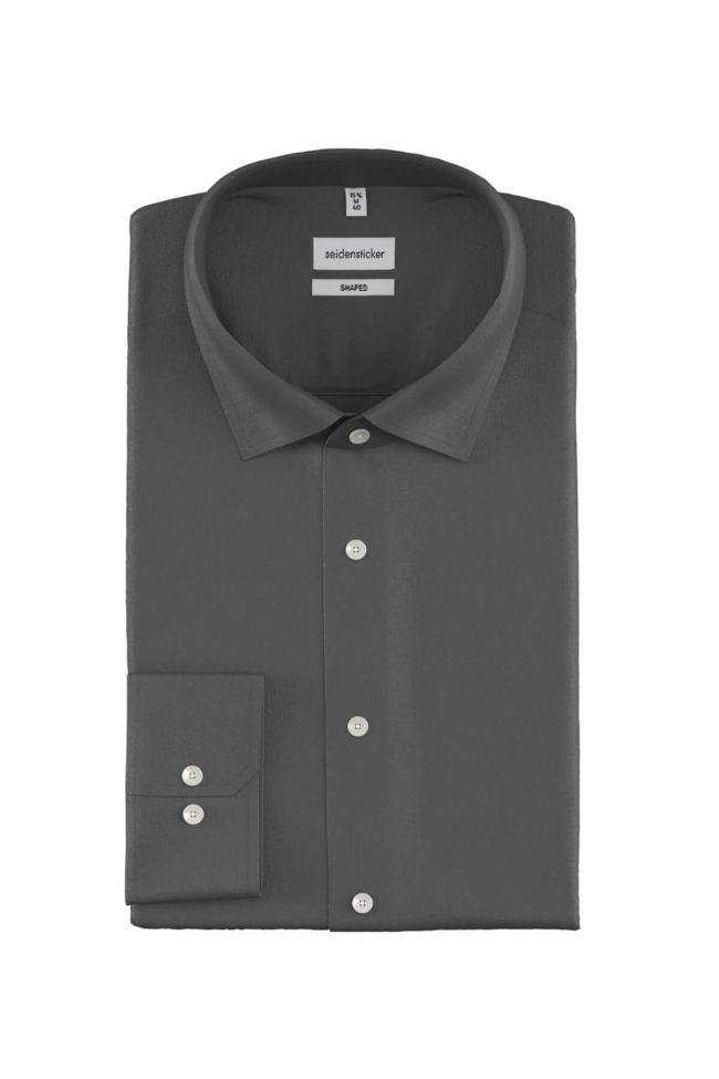 seidensticker Hemd Herren Seidensticker Slim Bügelfreie Einfarbig kragen Italienisch Lange Ärmel