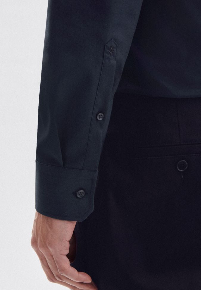 Seidensticker Hemd Herren Seidensticker Slim Bügelfreie Einfarbig Kragen Italienisch Lange Ärmel