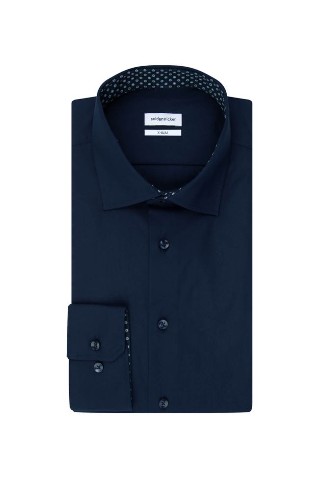 seidensticker Hemd Herren Seidensticker Slim Bügelfreie Einfarbig kragen Italienisch Lange Ärmel