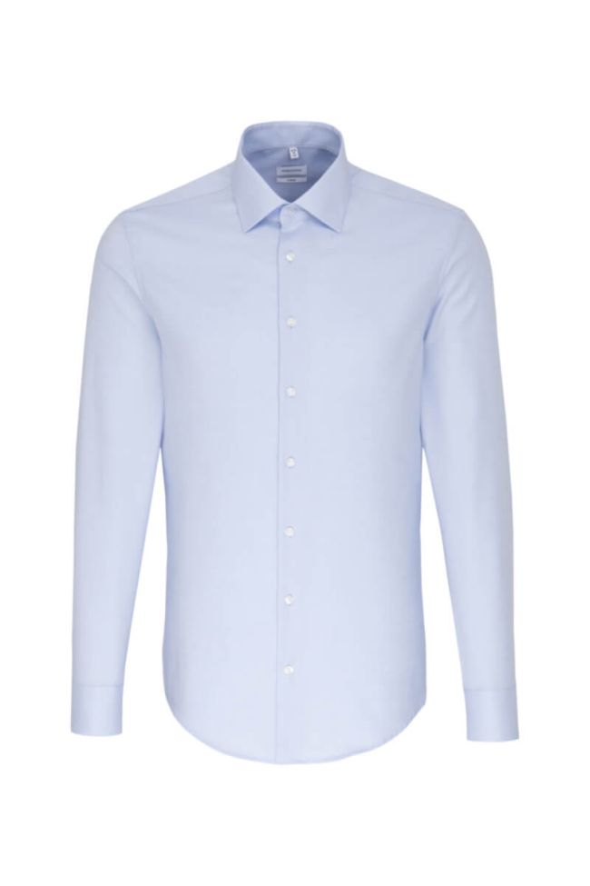 seidensticker Hemd Herren Seidensticker Slim Bügelfreie Einfarbig kragen Italienisch Lange Ärmel