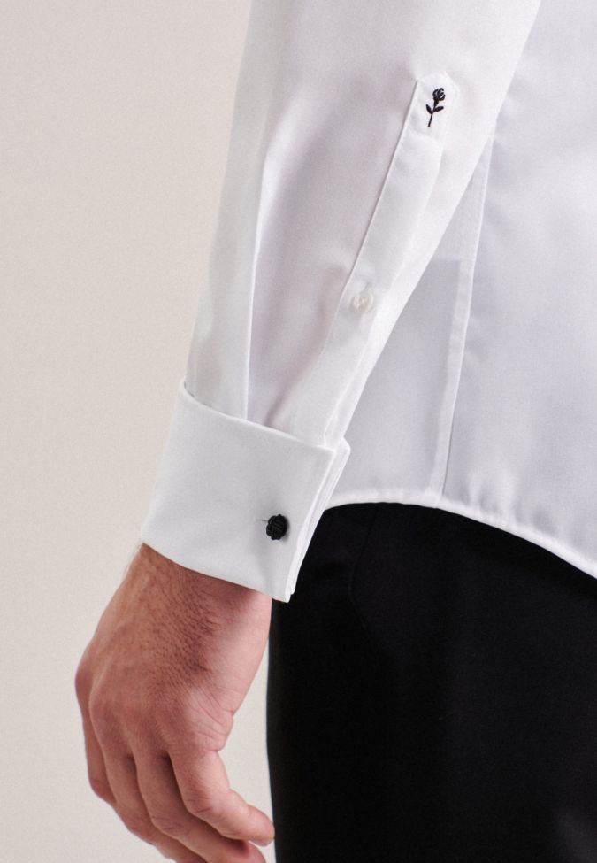 Seidensticker Hemd Herren Seidensticker Slim Bügelfreie Einfarbig Kragen Italienisch Lange Ärmel