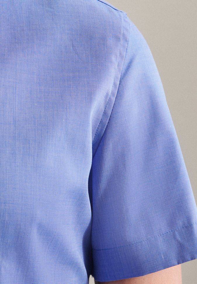 Seidensticker Hemd Herren Seidensticker Slim Bügelfreie Einfarbig Kragen Italienisch Kurze Ärmel